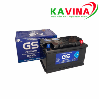 Bình ắc quy GS DIN80L (12V-80Ah)