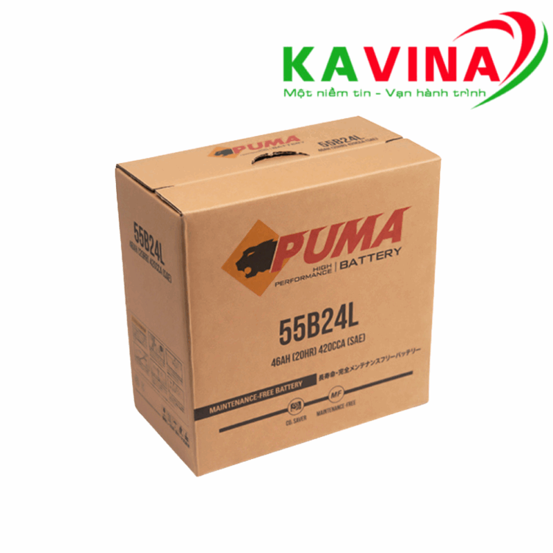 Bình ắc quy Puma 55B24L (12V-46Ah)