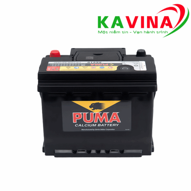 Bình ắc quy Puma 56219 DIN62L (12V-62Ah)