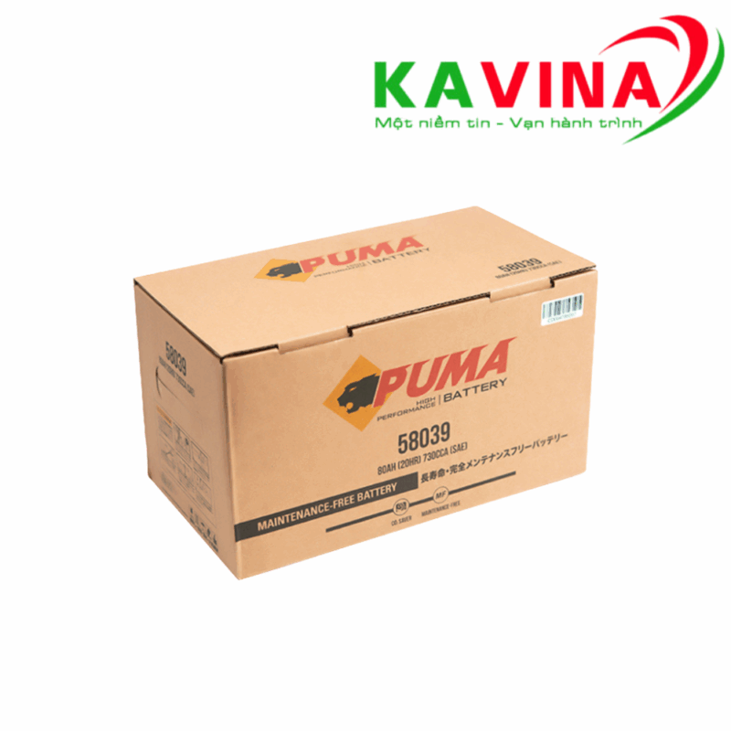 Bình ắc quy Puma 58039 DIN80L (12V-80Ah)