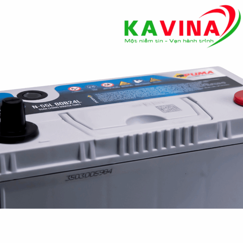 Bình ắc quy Puma EFB N-55L 80B24L (12V-55Ah)