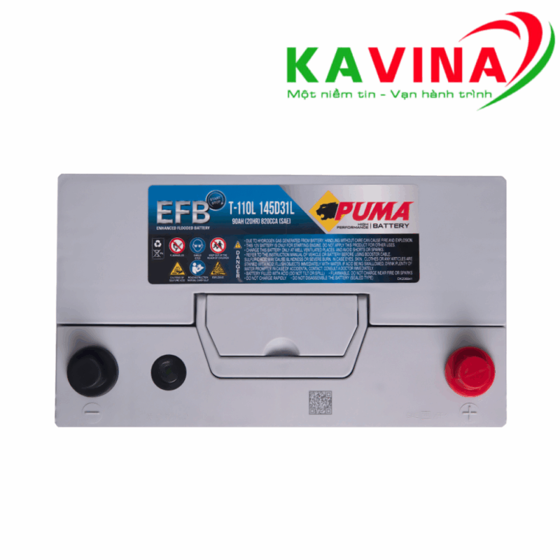 Bình ắc quy Puma EFB T-110 145D31L (12V-90Ah)