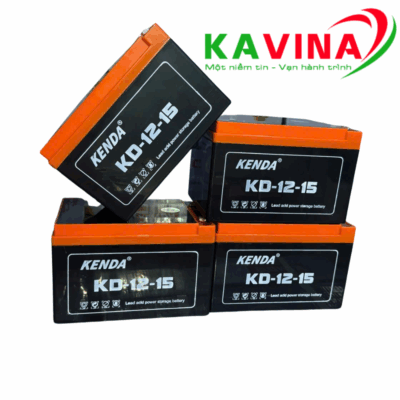 Bộ 4 bình ắc quy xe đạp điện Kenda KD12-15 (48V-15Ah)
