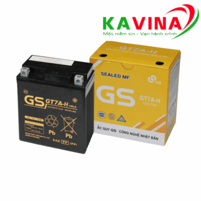 Bình ắc quy xe máy GS GT7A-H (12V-7Ah)