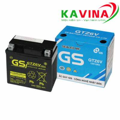 Bình ắc quy xe máy GS GTZ6V (12V-5Ah) - Lỡ