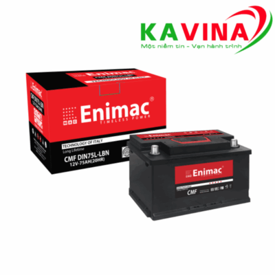 Bình ắc quy Enimac DIN75L-LBN (12V-75Ah)