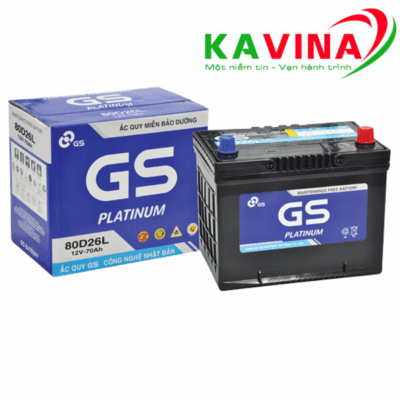 Bình ắc quy GS 80D26L (12V-70Ah)
