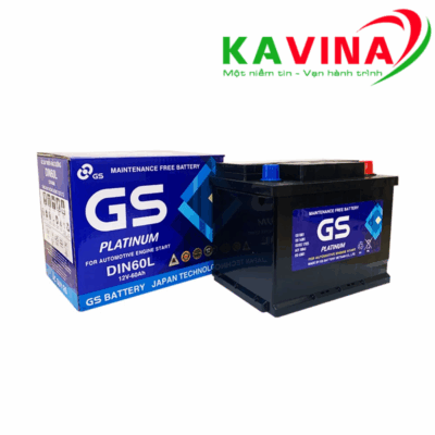 Bình ắc quy GS DIN60L (12V-60Ah)