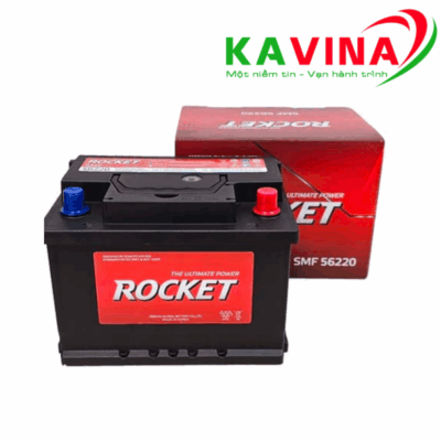 Bình ắc quy Rocket 56220 DIN62L (12V-62Ah)