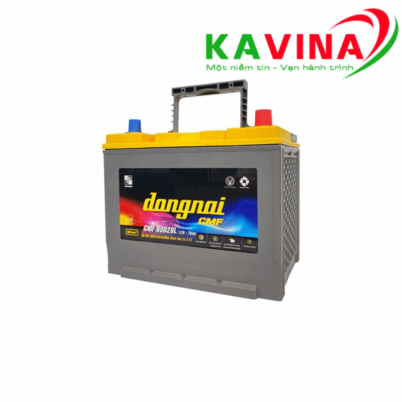 Bình ắc quy Đồng Nai CMF 80D26L (12V-70Ah)