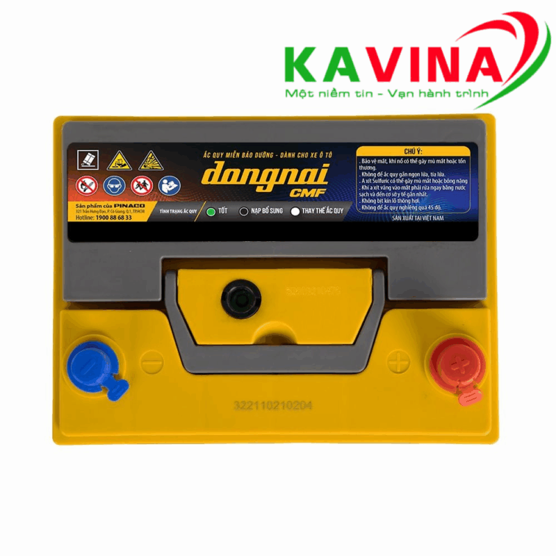 Bình ắc quy Đồng Nai CMF 85D23L (12V-65Ah)