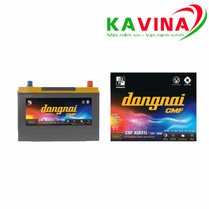Bình ắc quy Đồng Nai CMF 95D31L (12V-80Ah)