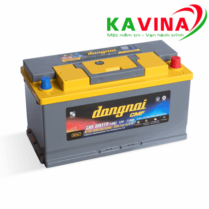 Bình ắc quy Đồng Nai CMF DIN110 LN5 (12V-110Ah)