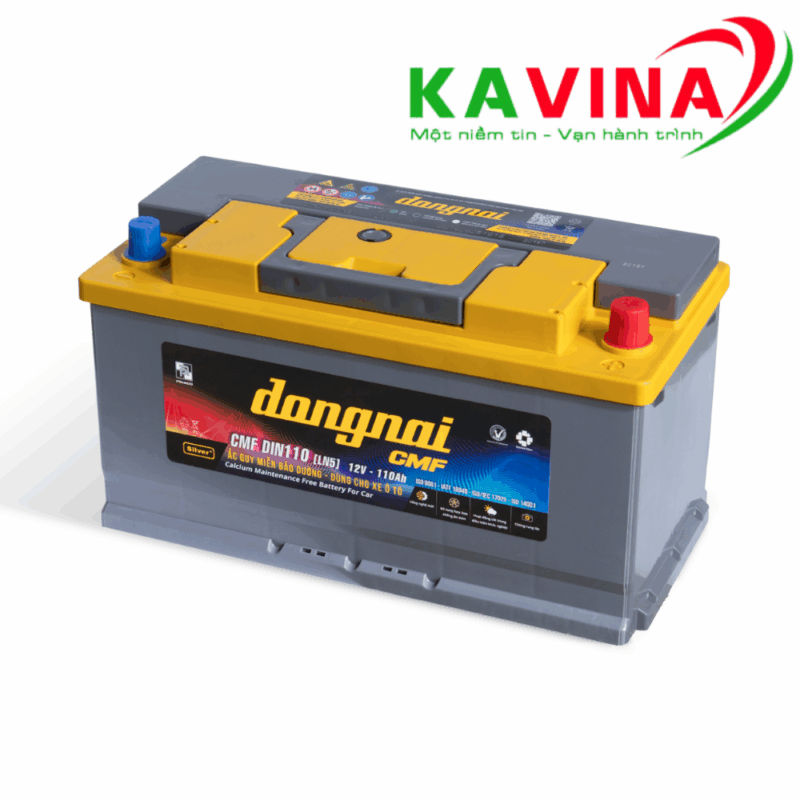 Bình ắc quy Đồng Nai CMF DIN110 LN5 (12V-110Ah)