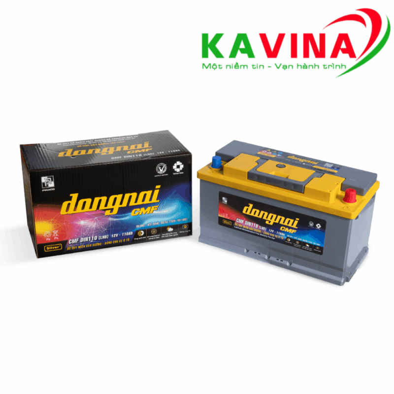 Bình ắc quy Đồng Nai CMF DIN110 LN5 (12V-110Ah)