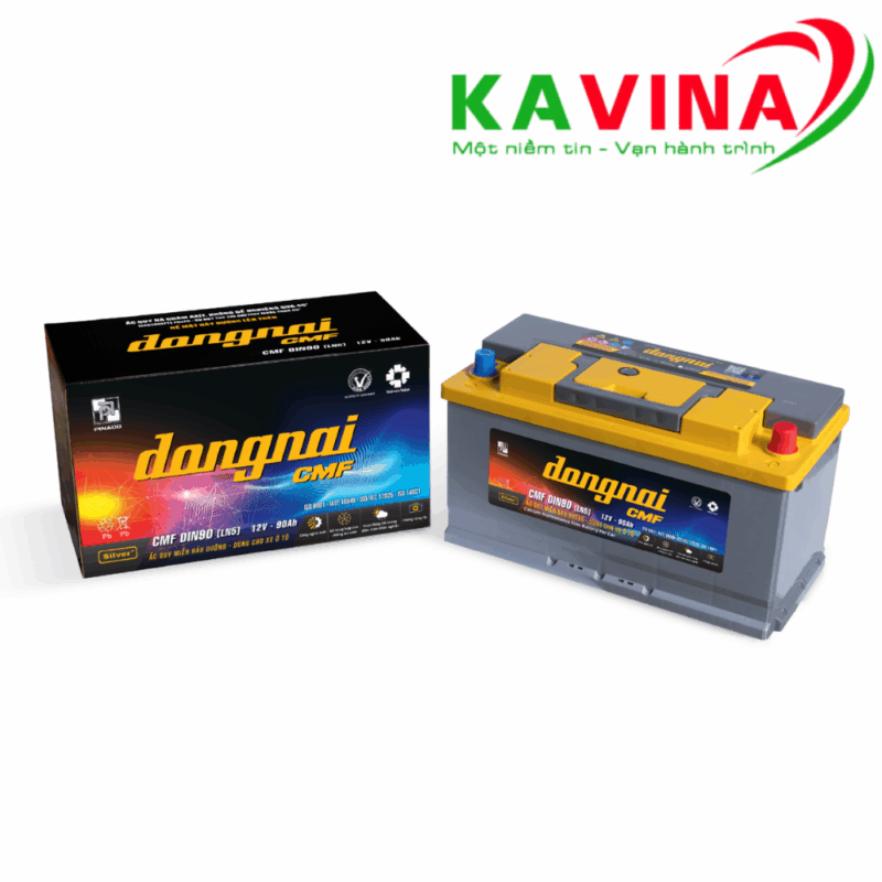 Bình ắc quy Đồng Nai CMF DIN90 LN5 (12V-90Ah)